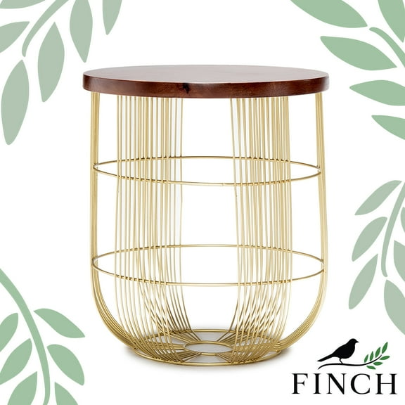 Finch Maxwell Metal Side Table Gold