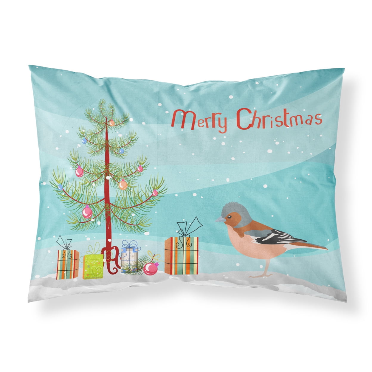 Finch Merry Christmas Fabric Standard Pillowcase
