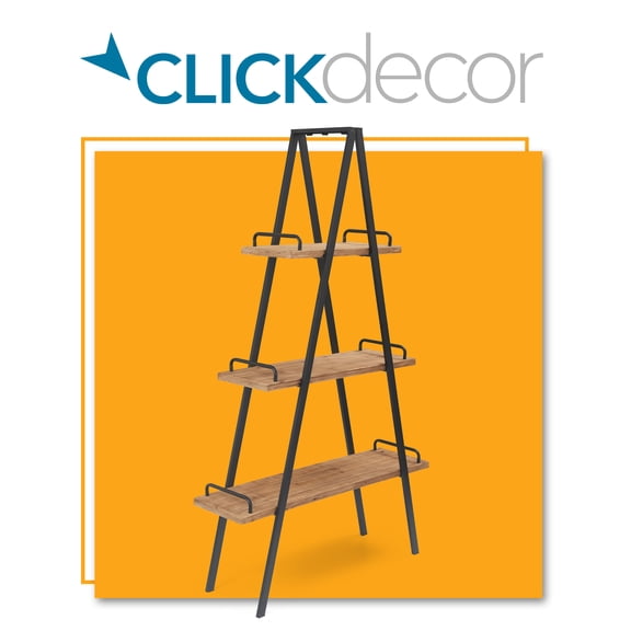 Finch Morris A-Frame Wood & Metal Bookshelf in Natural and Black