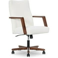 thumbnail image 1 of Finch Neo One Ergonomic Mid Back Office Chair in Soft Velvet Upholstery Cream, 1 of 2
