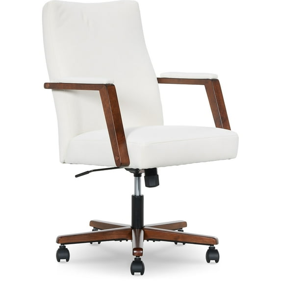 Finch Neo One Ergonomic Mid Back Office Chair in Soft Velvet Upholstery Cream
