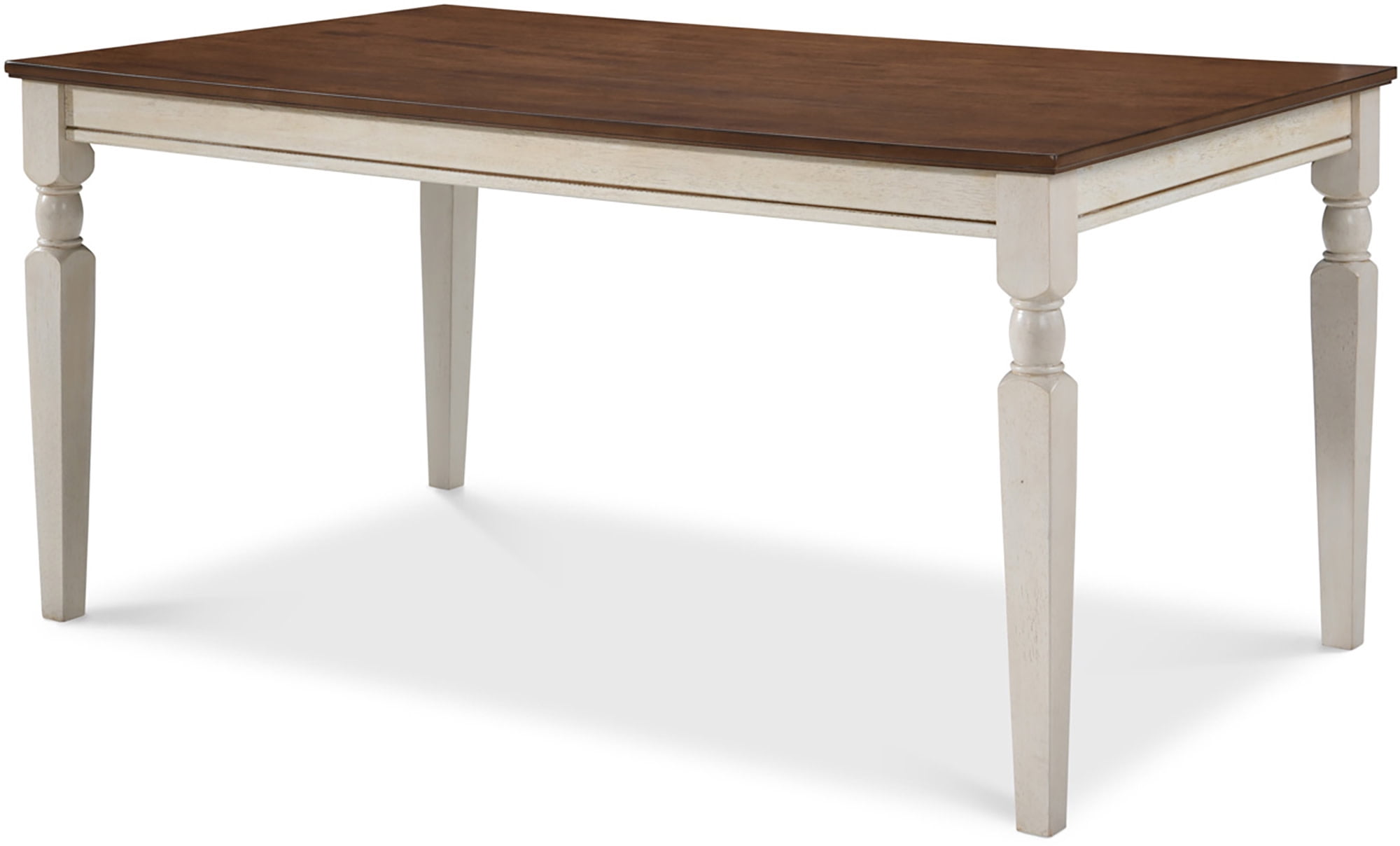Provence 62" White Reclaimed Wood Dining Table