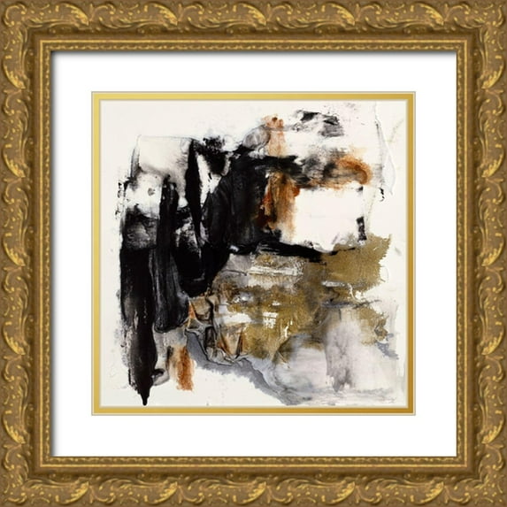 Finch, Scherrer 26x26 Gold Ornate Wood Framed with Double Matting Museum Art Print Titled - Midnight Lights I