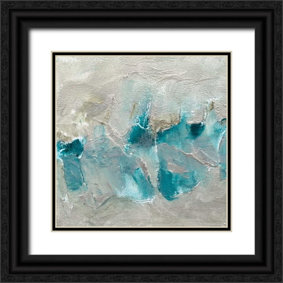 Finch, Sheila 12x12 Black Ornate Wood Framed with Double Matting Museum Art Print Titled - Butterfly Light I
