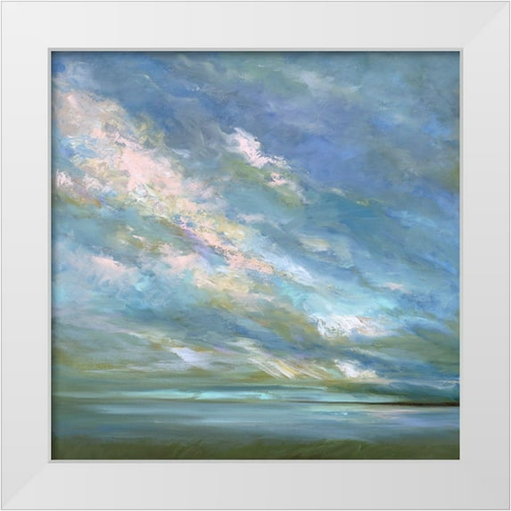 Finch, Sheila 12x12 White Modern Wood Framed Museum Art Print Titled - Coastal Sky #3