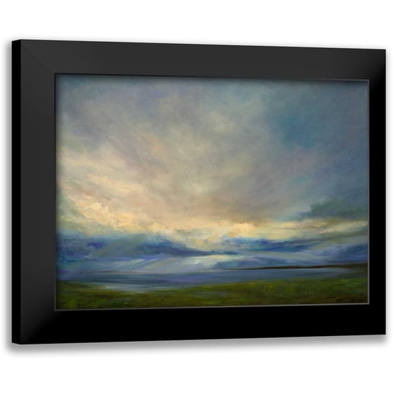 Finch, Sheila 14x11 Black Modern Framed Museum Art Print Titled - Clouds on the Bay III