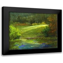 Finch, Sheila 14x12 Black Modern Framed Museum Art Print Titled - Horsepark at Woodside