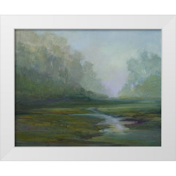 Finch, Sheila 14x12 White Modern Wood Framed Museum Art Print Titled - Early Morning Fog