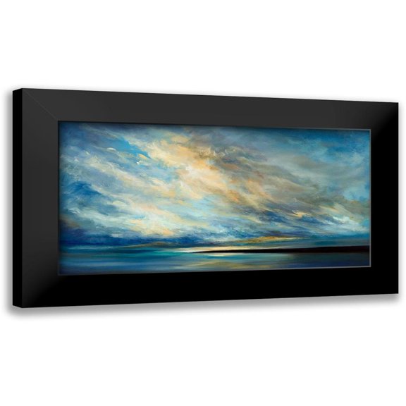 Finch, Sheila 18x11 Black Modern Framed Museum Art Print Titled - Coastal Clouds XVIII