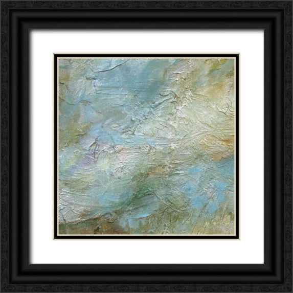 Finch, Sheila 20x20 Black Ornate Wood Framed with Double Matting Museum Art Print Titled - Pastel Currents I