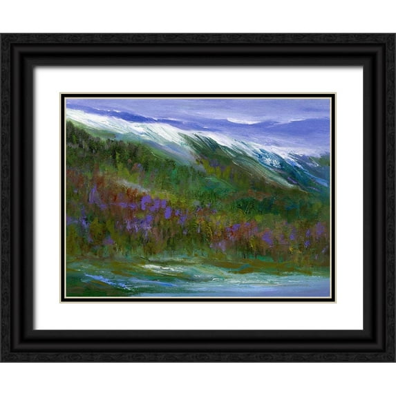 Finch, Sheila 24x19 Black Ornate Wood Framed with Double Matting Museum Art Print Titled - Sierras