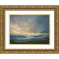 thumbnail image 1 of Finch, Sheila 24x19 Gold Ornate Wood Framed with Double Matting Museum Art Print Titled - Clouds on the Bay III, 1 of 4