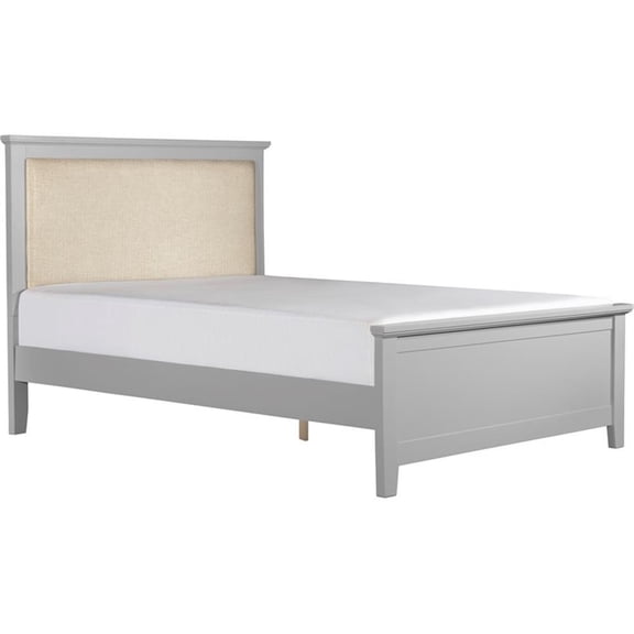 Finch Westport Solid Wood Platform Bed Frame Queen Size in Gray