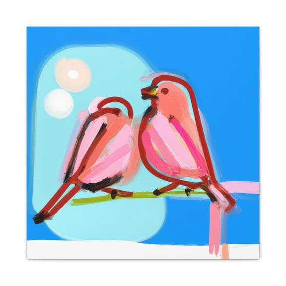 Finch on Shaped Canvas - Canvas