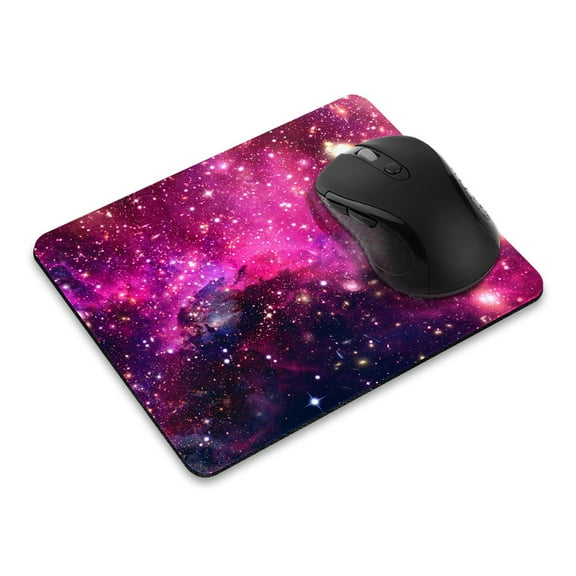 Fincibo Rectangle Standard Mouse Pad, Non-Slip for Home, Office, and Gaming Desk, Pink Stardust Nebula
