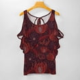 thumbnail image 1 of Find A Women'S T-Shirt Casual Short Sleeved Tops V-Neck Zipper Tee Ladies Loose T Shirts Createarthistory Fall Pattern Seamless, 1 of 3
