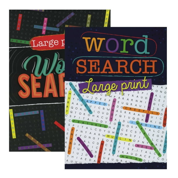 Find A Word Puzzles Books, 2 Titles, Word Search Finds Words Books, 48-Pack