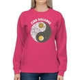 thumbnail image 1 of Find Balance, Ying And Yang Sweatshirt Women -Smartprints Designs, Female Large, 1 of 4