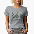 thumbnail image 1 of Find Beauty in the Small Things Quote with Daisy Flowers Art Merch Gift, Heather Grey T-Shirt, Large, 1 of 5