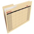 Find It Calendar File Folders, 12 Pack, Manila (FT07465)