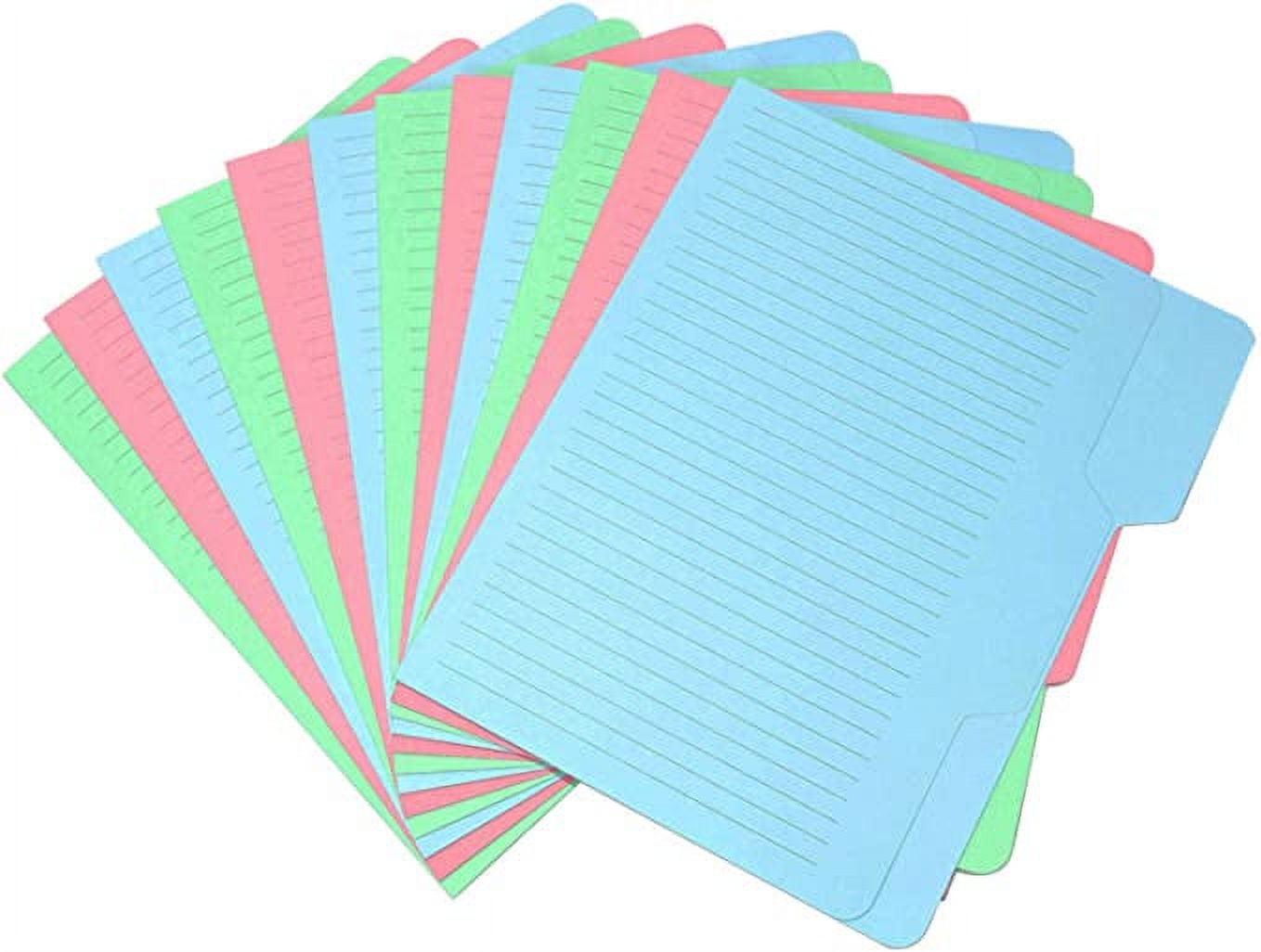 Find It File Folders Pack of 12 Tabbed, Letter Size, DoubleSided