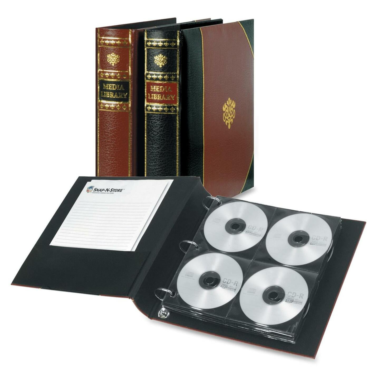 Bellagio-Italia CD/DVD Storage Binder - Full Gray - Leather - 48-Disc  Capacity - Storage Organizer for DVDs, CDs, Blu Rays, & Video Games -  Acid-Free Binder Organizer Sheets - 1 Pack 