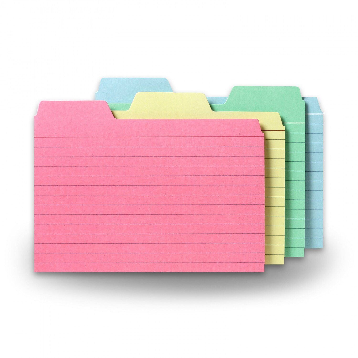 Find It Tabbed Index Cards 4x 6 48/Pack Assorted Colors (FT07218)