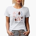 thumbnail image 1 of Find Joy in the Little Things with Winter Season Leaves Art Merch Gift, White T-Shirt, Small, 1 of 5