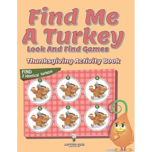 Find Me A Turkey Look And Find Games: Thanksgiving Activity Book, (Paperback)