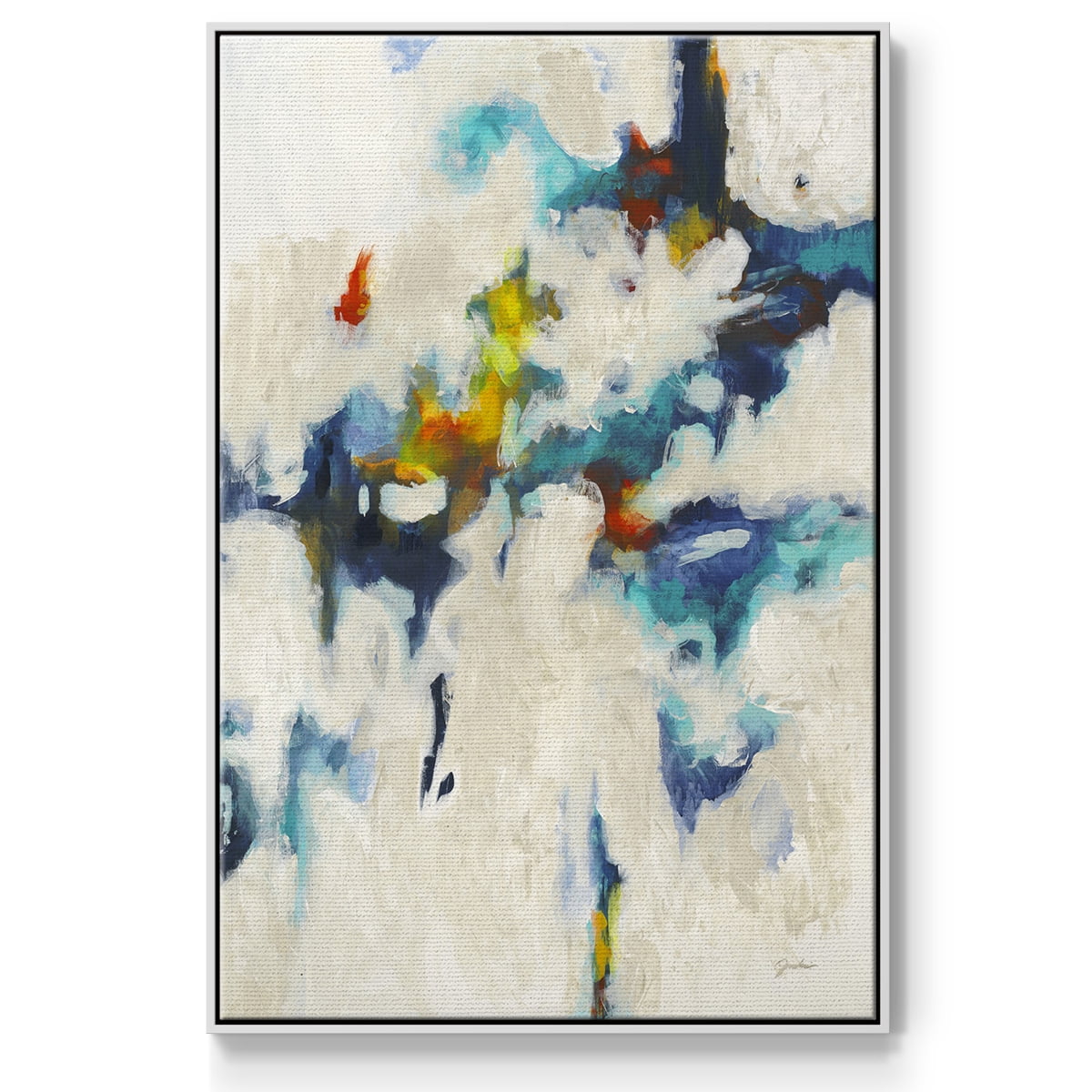 Find & Seek Framed Premium Gallery Wrapped Canvas - Ready to Hang - 25 x 37 - White Floating Frame