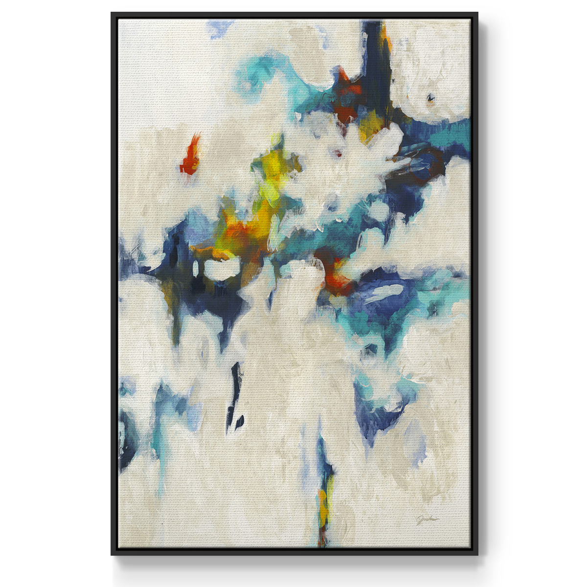 Find & Seek Framed Premium Gallery Wrapped Canvas - Ready to Hang - 27 x 41 - Black Floating Frame