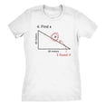 thumbnail image 1 of Find X T Shirt Funny Sarcastic Nerdy Math Test Teacher Tee for Women Womens Graphic Tees, 1 of 7