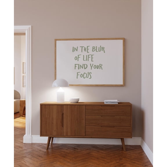 Find Your Focus Minimalist Motivational Decor Wall Art