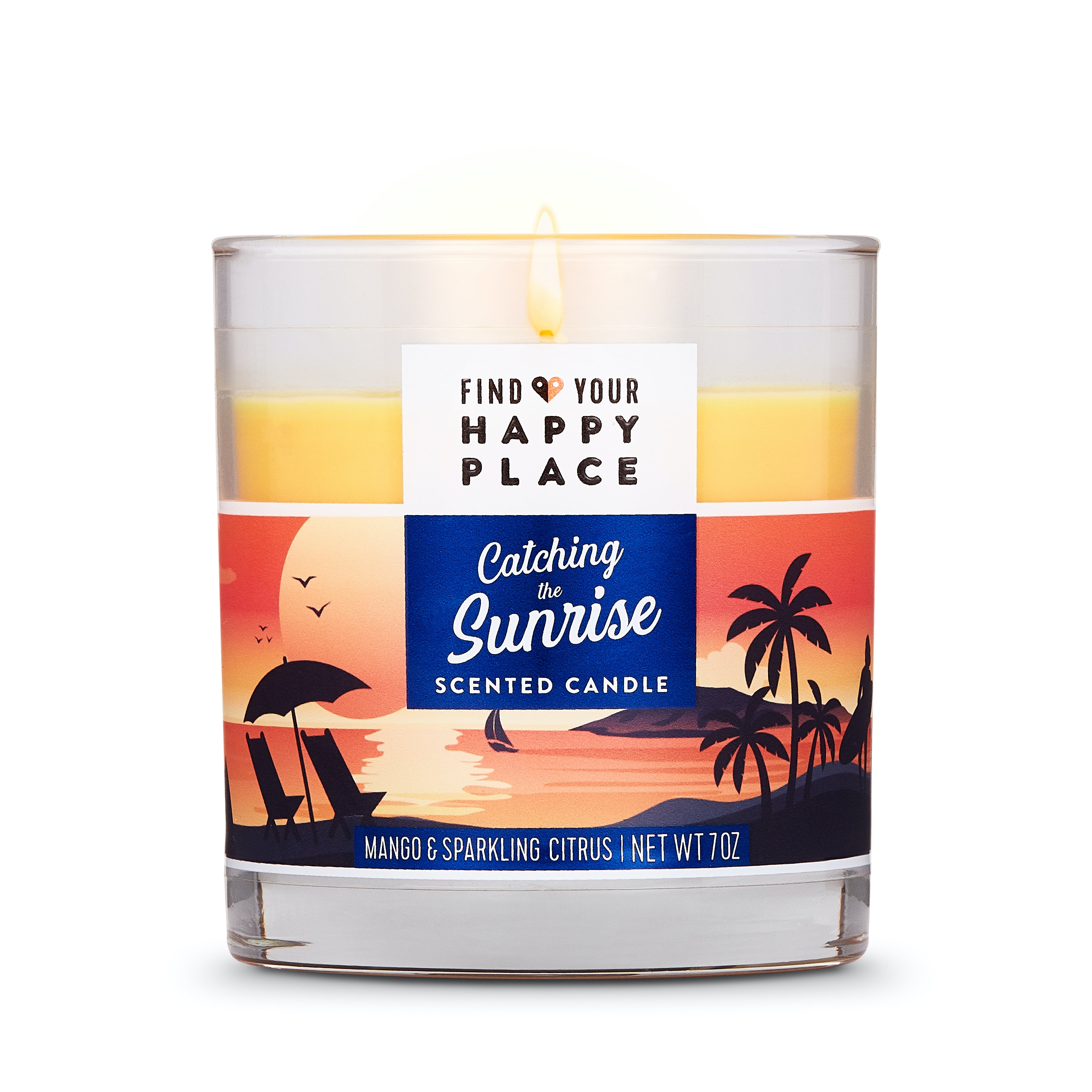 19 Value) Find Your Happy Place Home Essentials Scented Candle Holiday Gift  Set, Catching the Sunrise & Under the Starlit Sky, Mango & Sparkling Citrus  and Chamomile & Sandalwood, 2 Count 