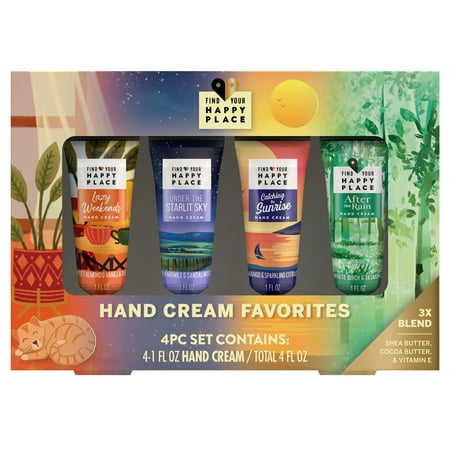 Find Your Happy Place Hand Cream Favorites Gift Set, 4 Count