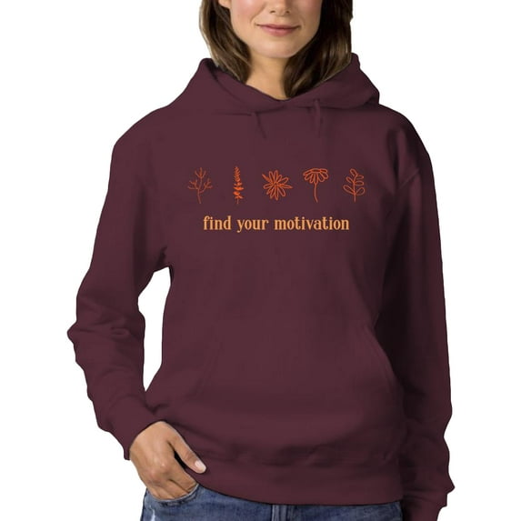 Find Your Motivation Nature Hoodie Women -Image by Shutterstock, Female XX-Large