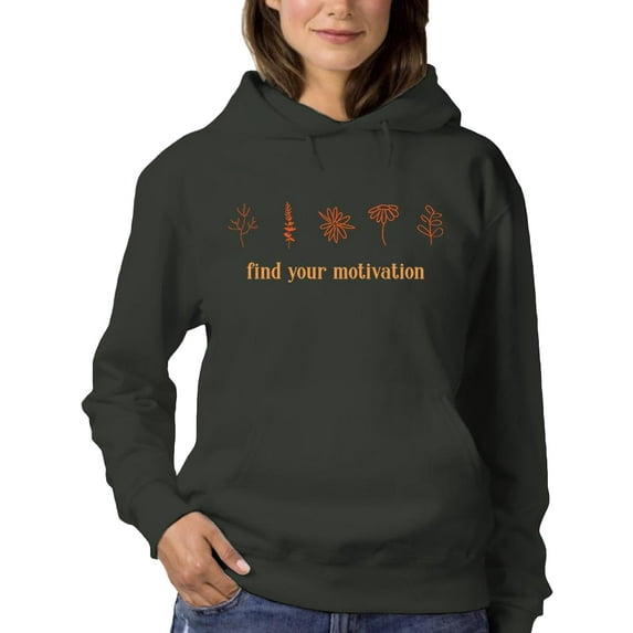 Find Your Motivation Nature Hoodie Women -Image by Shutterstock, Female XX-Large
