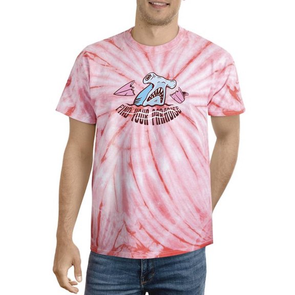 Find Your Paradise Shark Tie Dye Cyclone Men -Smartprints Designs, Male XX-Large