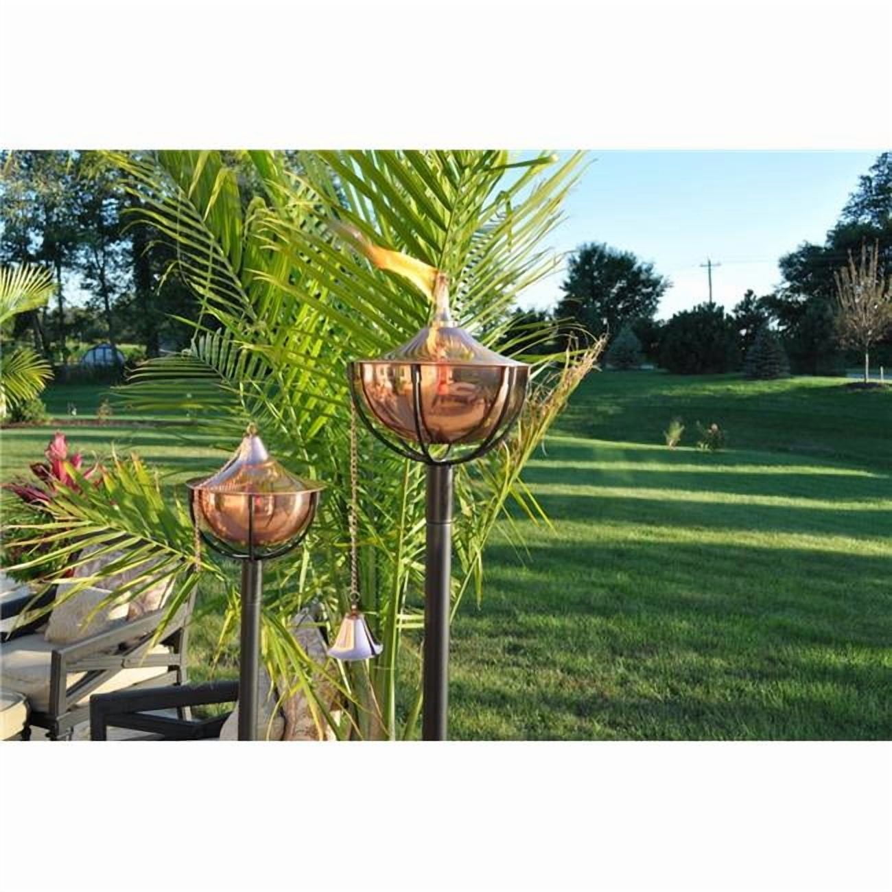 Find Your Passage Outdoor Smooth Copper Maui Grande Garden Torch - Set of 2  - Walmart.com, image size:1300x1300