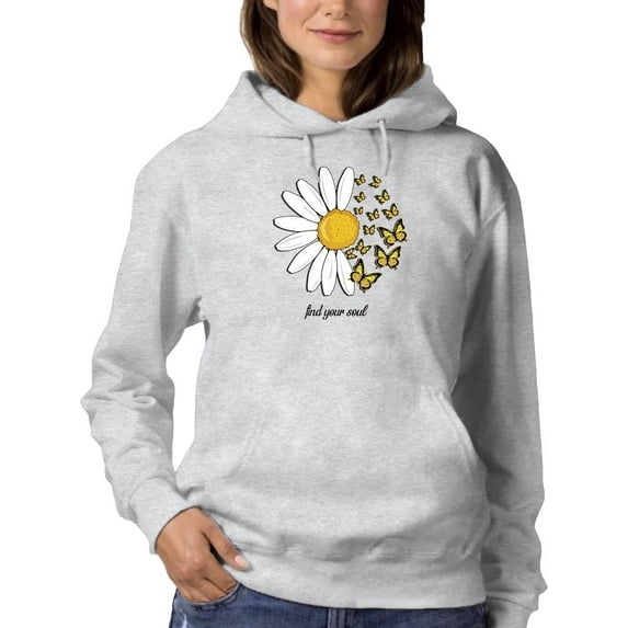 Find Your Soul Daisy Hoodie Women -Image by Shutterstock, Female 4X-Large
