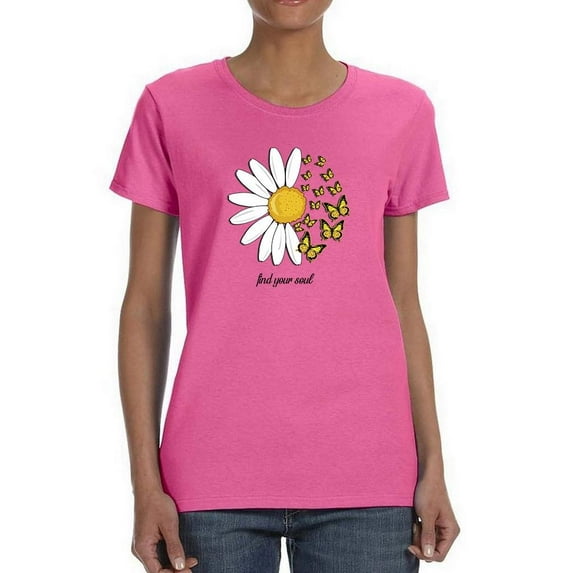 Find Your Soul Daisy T-Shirt Women -Image by Shutterstock, Female 3X-Large