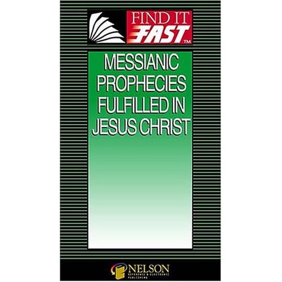 Pre-Owned Find it Fast Messianic Prophecies Paperback