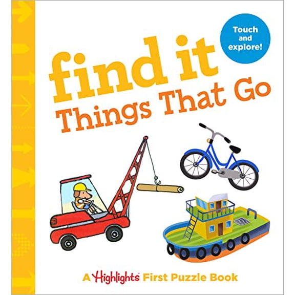 Pre-Owned Find it Things that Go: Baby's First Puzzle Book (Highlights Find It Board Books) Paperback