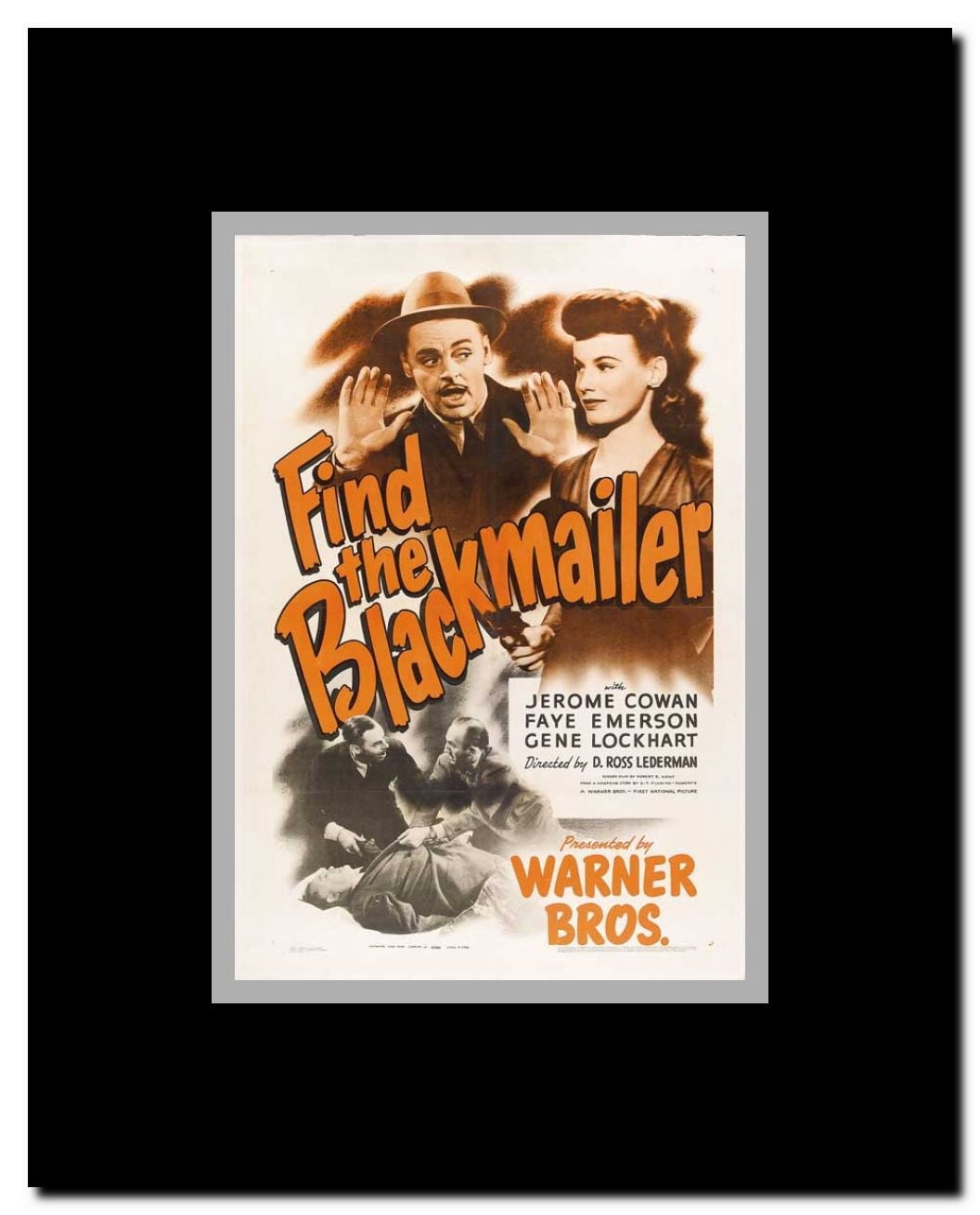 Find the Blackmailer Framed Movie Poster