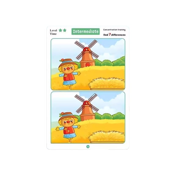Find the Difference Card Game, Attention Training Logic Flashcards, Cognitive Puzzle Set, Visual Discrimination Activity, Learning Materials, Yellow