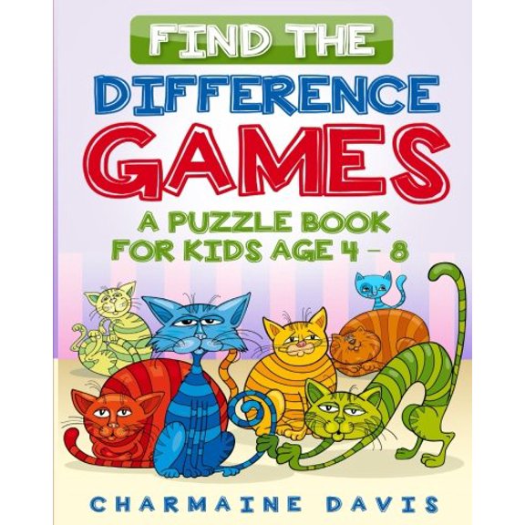 Pre-Owned Find the Difference Games: A Puzzle Book for Kids Age 4 - 8 Paperback