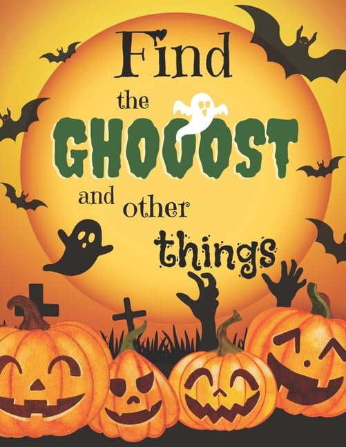 Find the Ghost Halloween Hidden Picture Book for Kids Seek