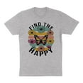 thumbnail image 1 of Find the Happy Butterfly Shirt Unisex 3X-Large Grey, 1 of 5