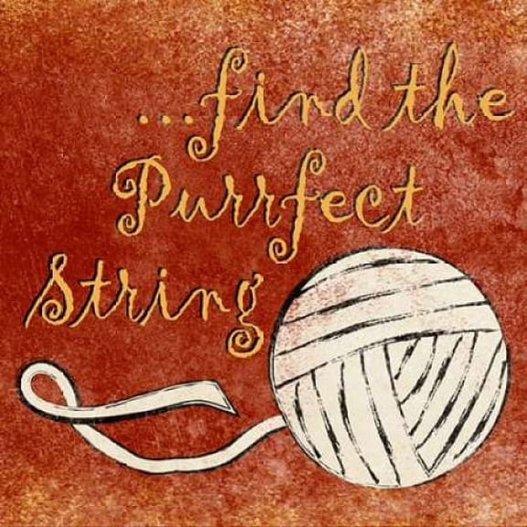 Find the Purrfect String Canvas Art - Sd Graphics Studio (24 x 24)