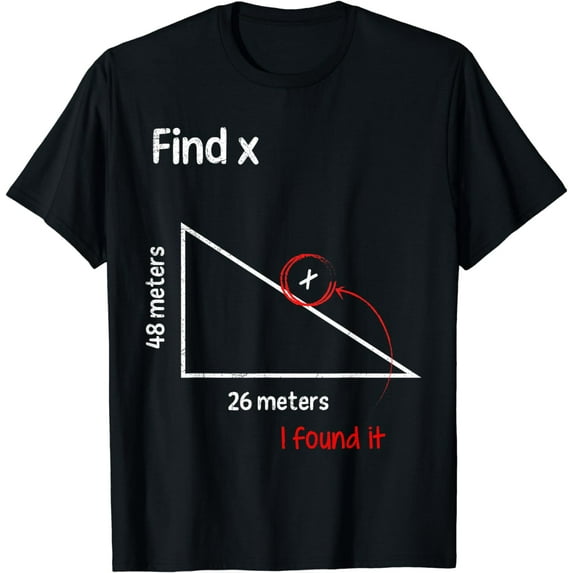 Find x Fine X Mathematics Math Teacher T-Shirt